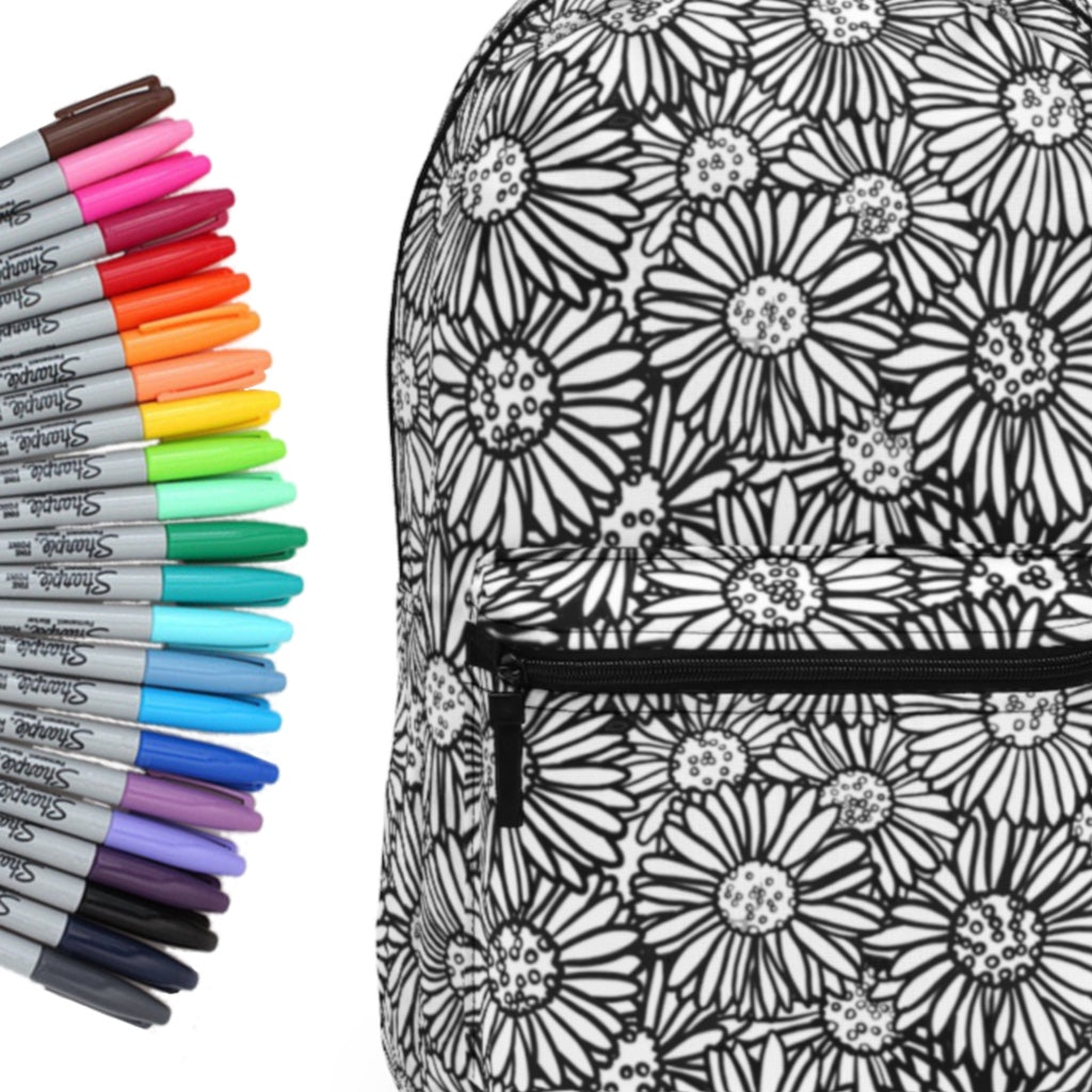 Daisy Days Backpack - Coloring Your Own