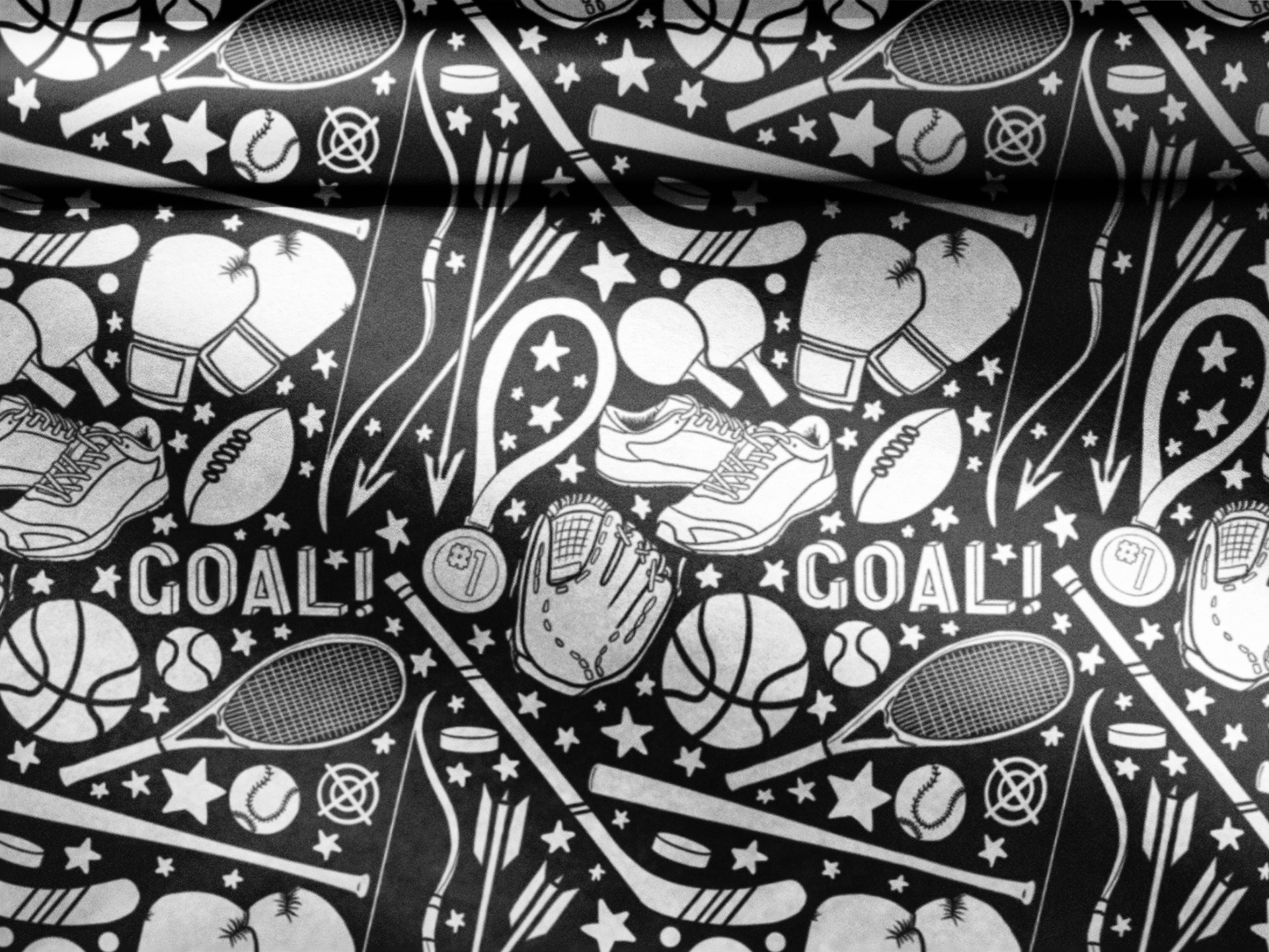 EXCLUSIVE** Sports Fanatic Wrapping Paper Coloring Your Own