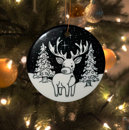 Color Your Own Ornament - Reindeer & Santa's Pack