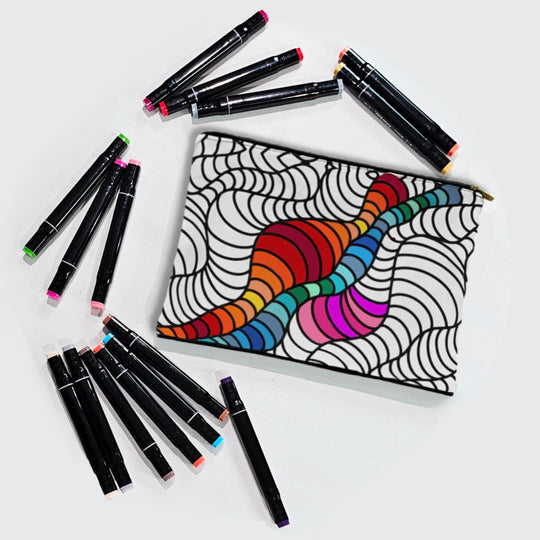 Color Your Own Pouch - 2.0 - 18 designs to choose from!