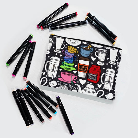 Color Your Own Pouch - 2.0 - 18 designs to choose from!