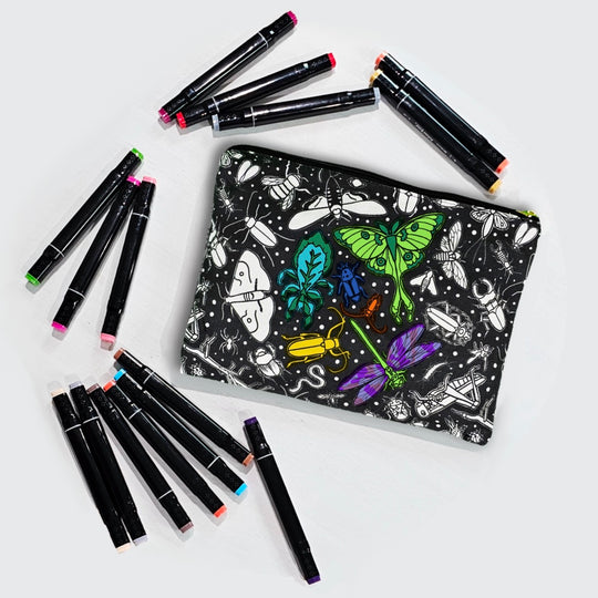 Color Your Own Pouch - 2.0 - 18 designs to choose from!