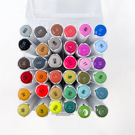 Color Your Own: 36-Piece Dual Tip Marker Pack