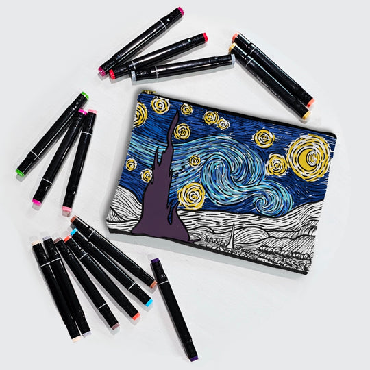 Color Your Own Pouch - 2.0 - 18 designs to choose from!