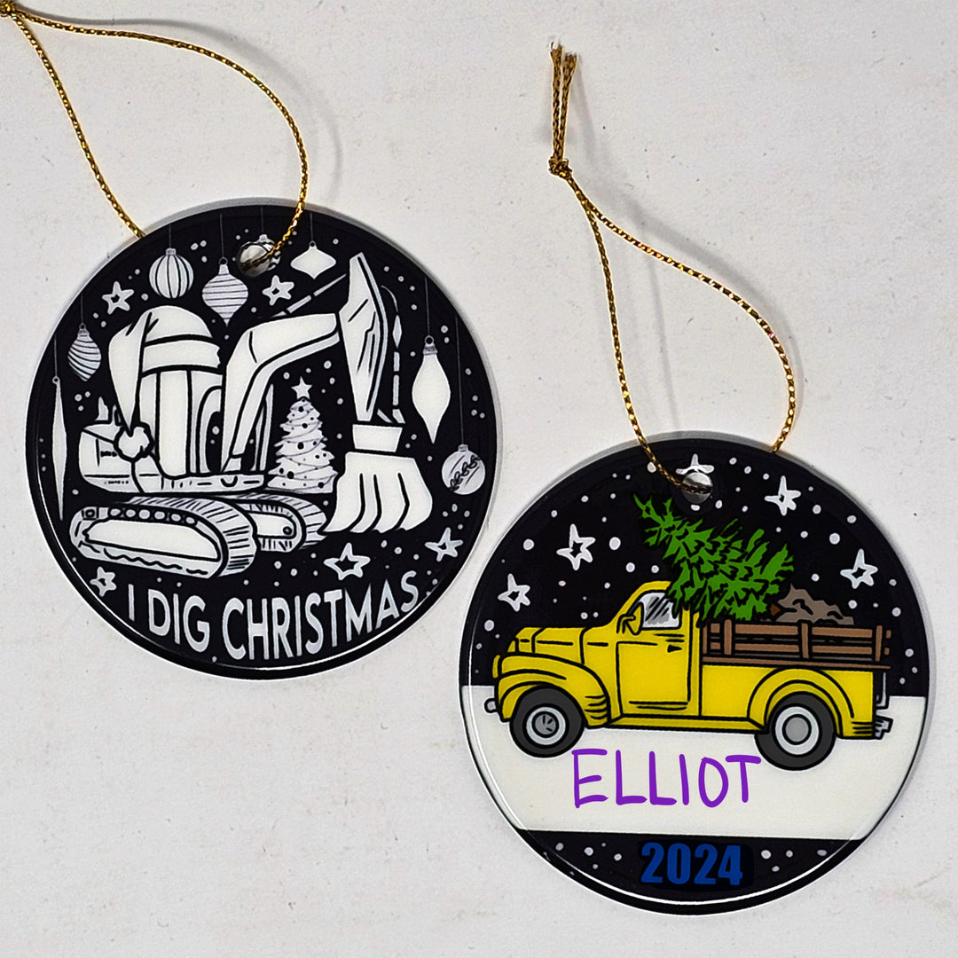 Color Your Own Christmas Ornament - 9 Design Options!