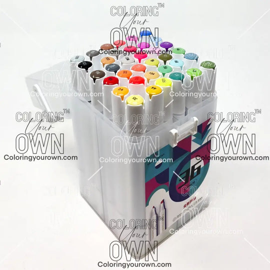 Color Your Own: 36-Piece Dual Tip Marker Pack Markers