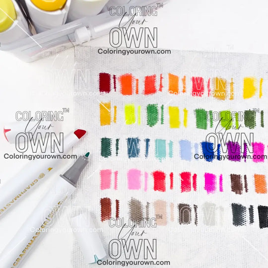 Color Your Own: 36-Piece Dual Tip Marker Pack Markers