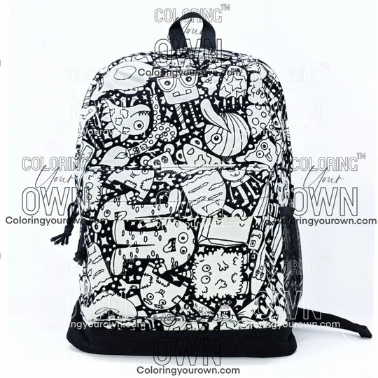 Color Your Own Backpack Silly Monsters Bags
