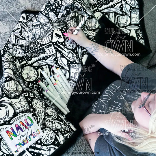 Color Your Own Blanket blanket