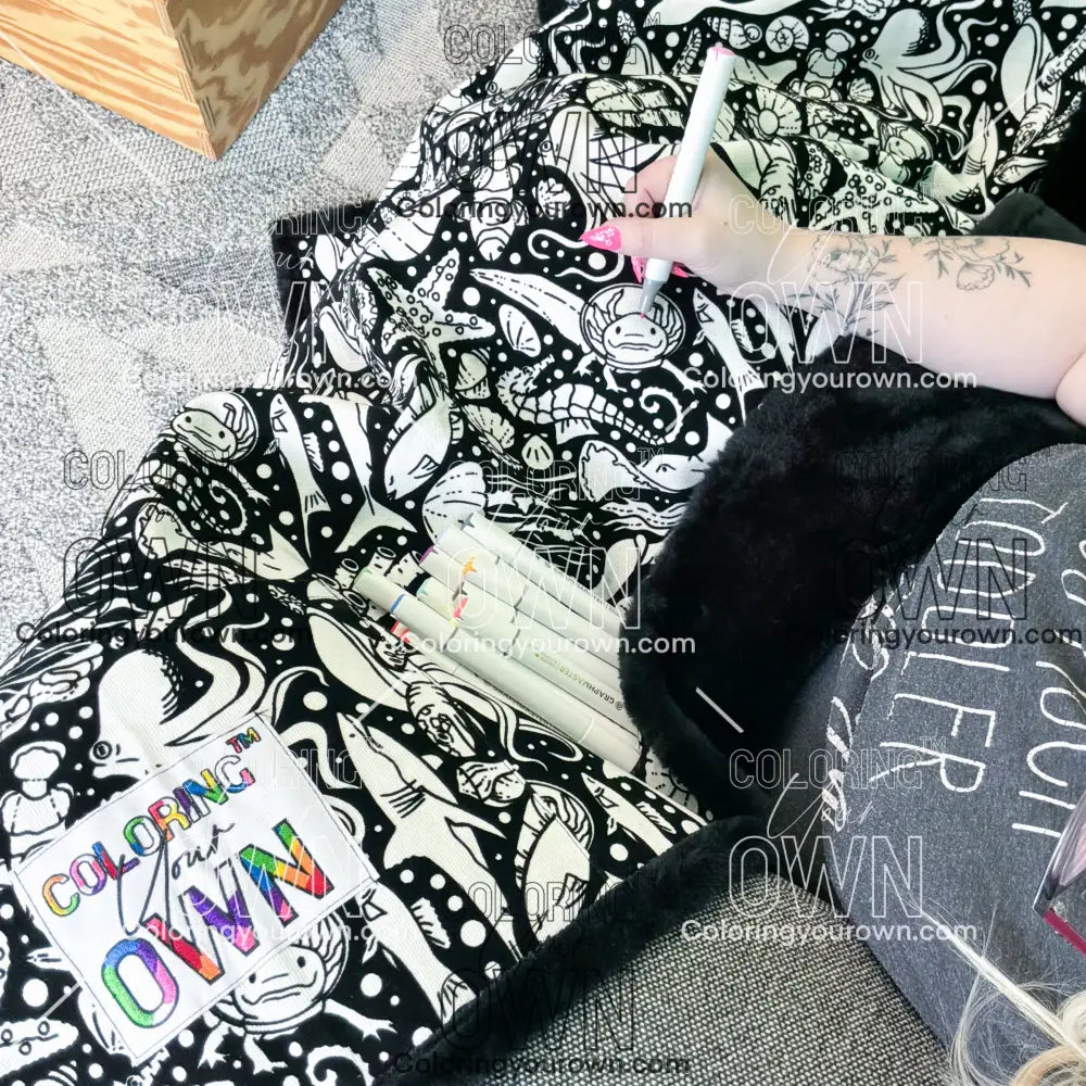 Color Your Own Blanket blanket