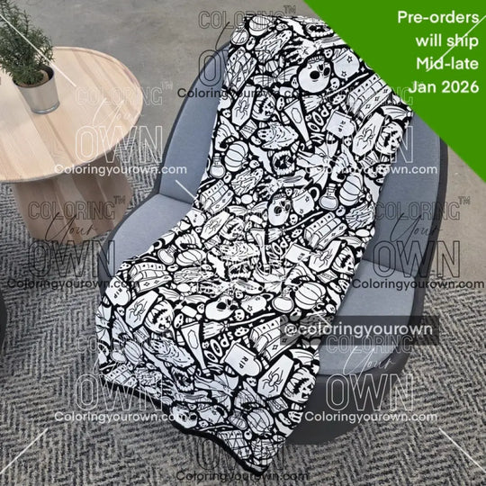 Color Your Own Blanket blanket
