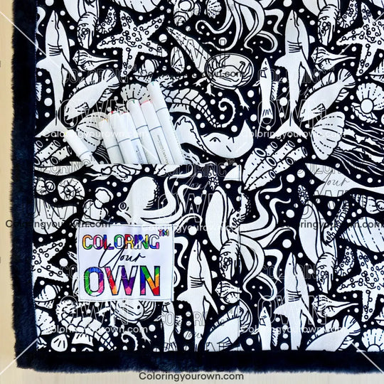 Color Your Own Blanket - Australia blanket