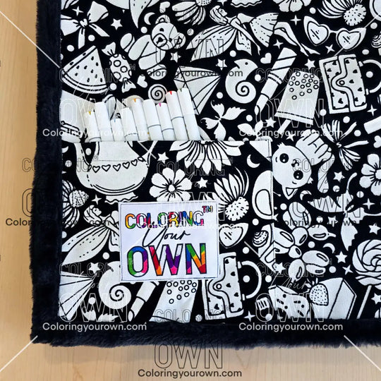 Color Your Own Blanket - Australia - Doodle Revolution (ETA mid-July) - blanket