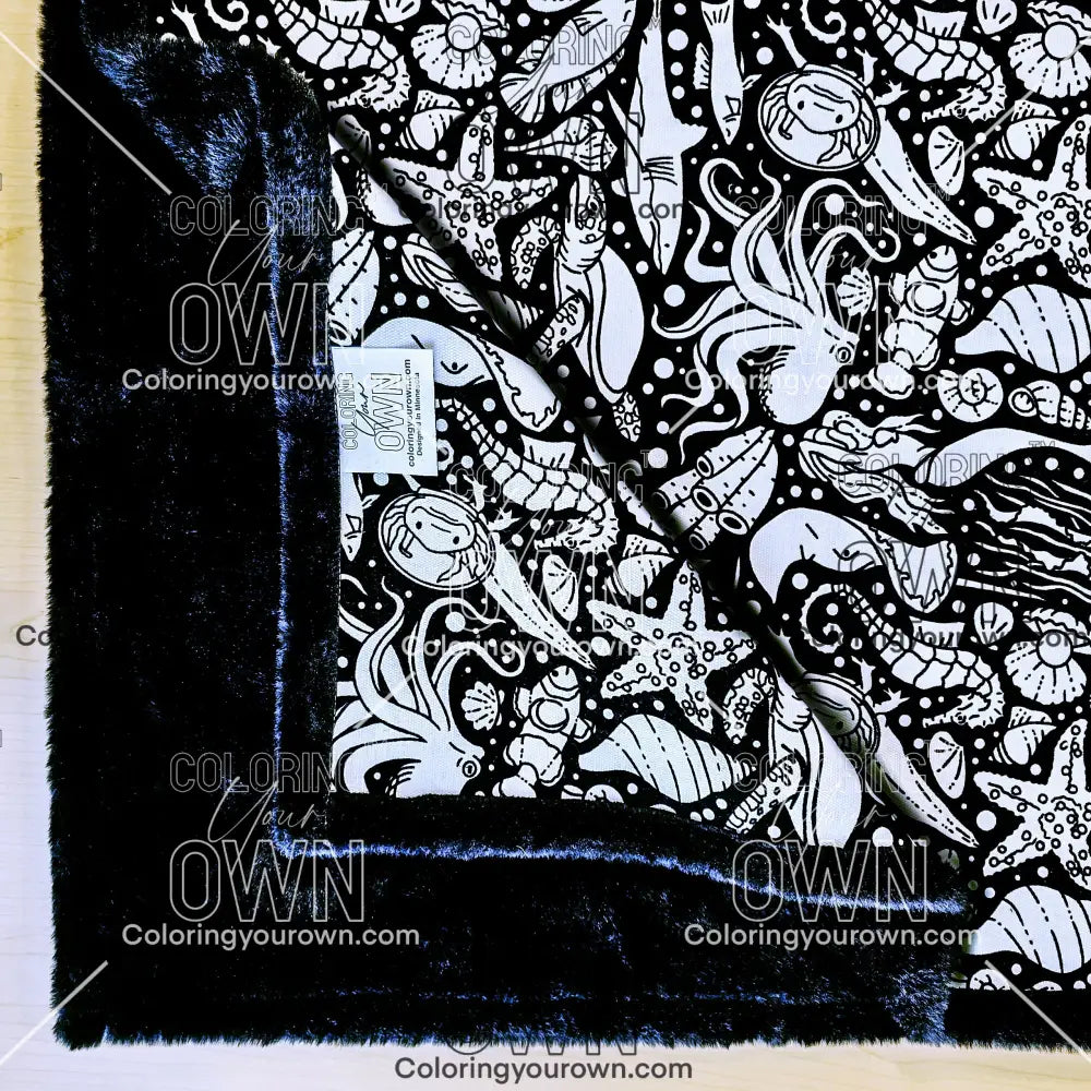 Color Your Own Blanket - Australia Under the Sea Coming March 2026 blanket