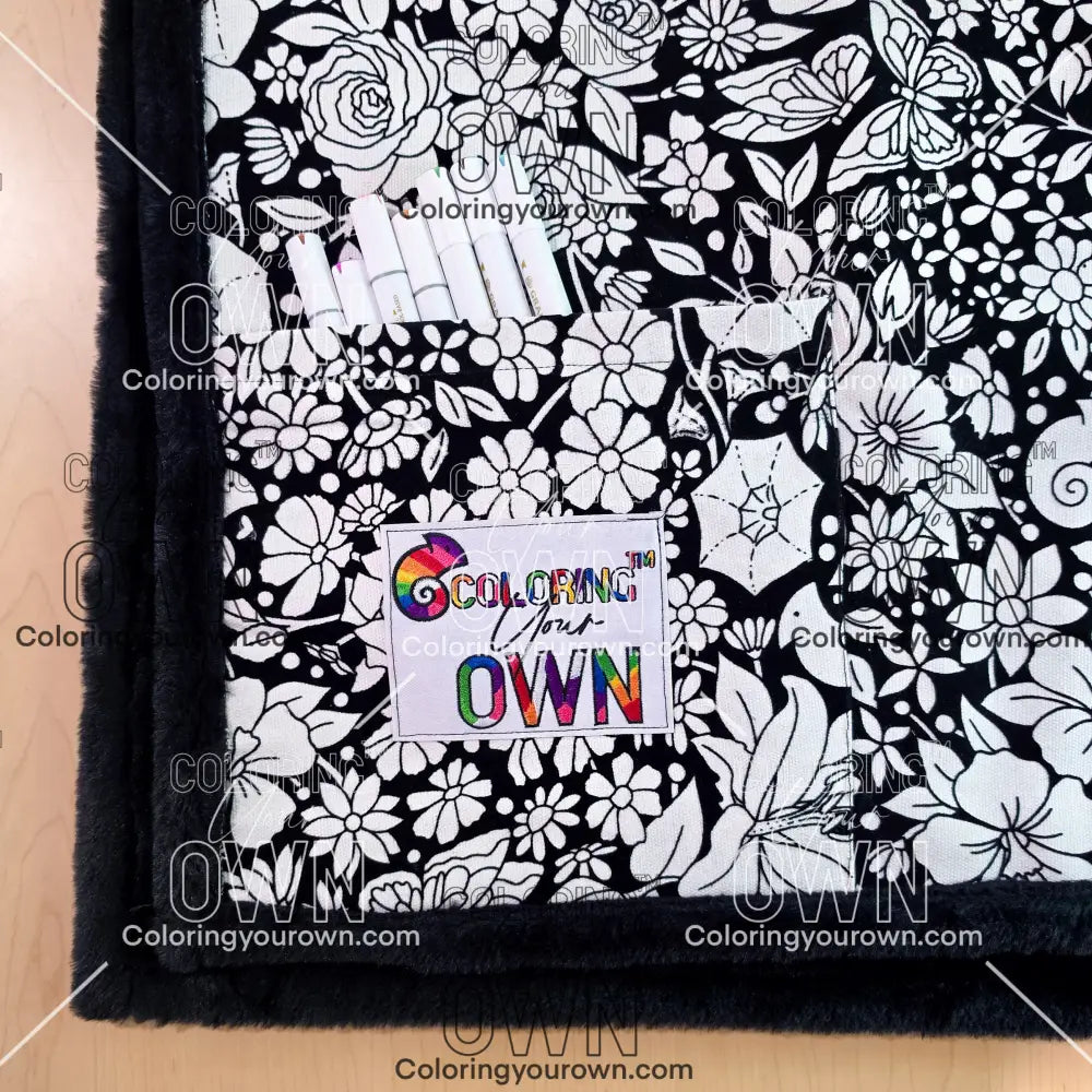 Color Your Own Blanket - Australia - Vintage Flowers Revolution (ETA mid-July) - blanket