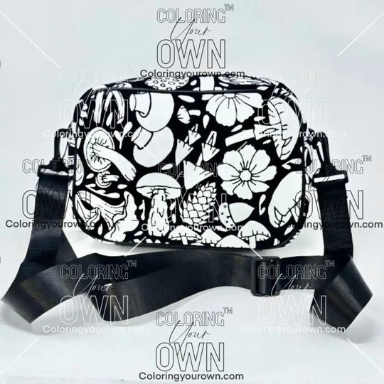 Color Your Own Multi-Use Crossbody - Mushrooms - Bags