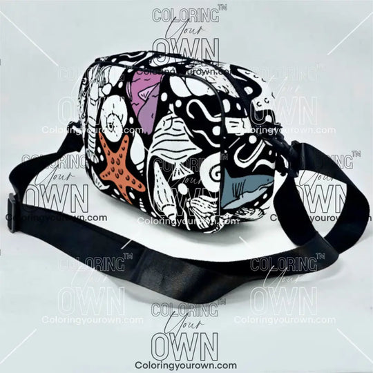Color Your Own Multi-Use Crossbody - Under the Sea - Bags