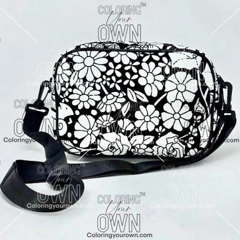Color Your Own Multi-Use Crossbody - Vintage Flowers - Bags