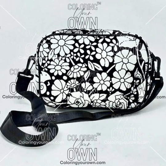 Color Your Own Multi-Use Crossbody - Vintage Flowers - Bags