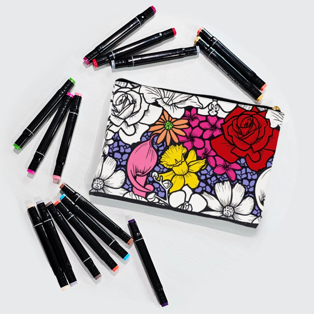 Color Your Own Pouch - 2.0 - 18 designs to choose from!