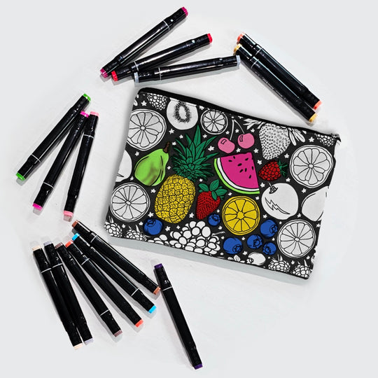 Color Your Own Pouch - 2.0 - 18 designs to choose from!