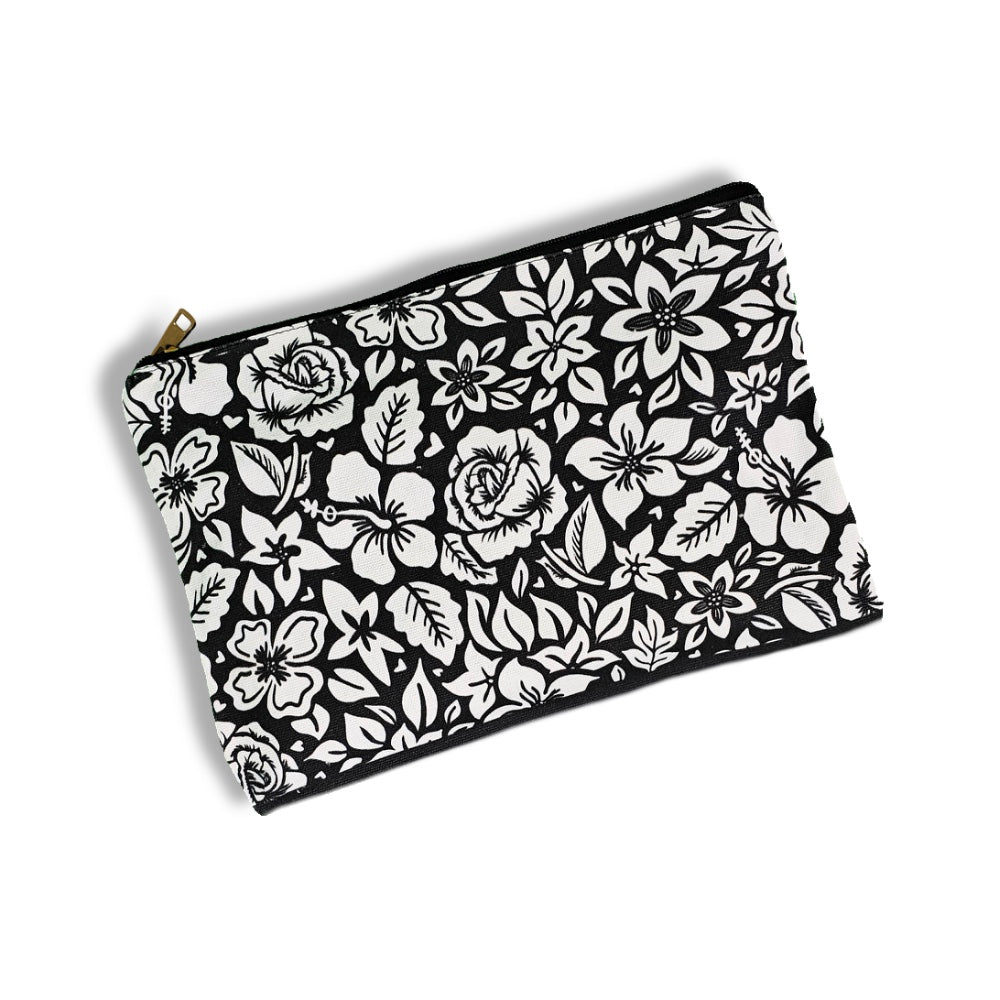 Hibiscus Rose Color Your Own Pouch - 2.0