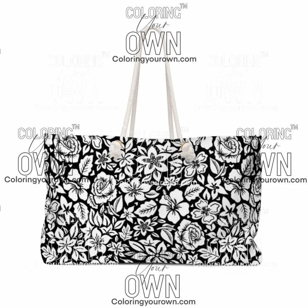 Hibiscus Rose Jumbo Tote 24’’ × 13’’ Bags