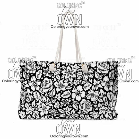 Hibiscus Rose Jumbo Tote 24’’ × 13’’ Bags
