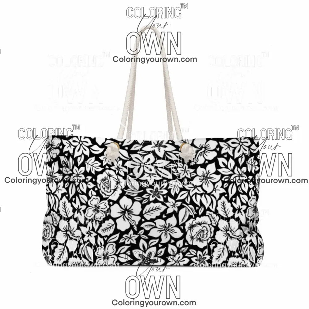 Hibiscus Rose Jumbo Tote 24’’ × 13’’ Bags