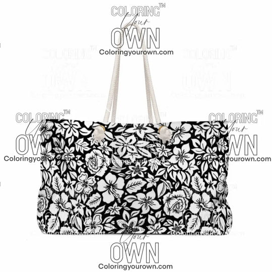 Hibiscus Rose Jumbo Tote 24’’ × 13’’ Bags