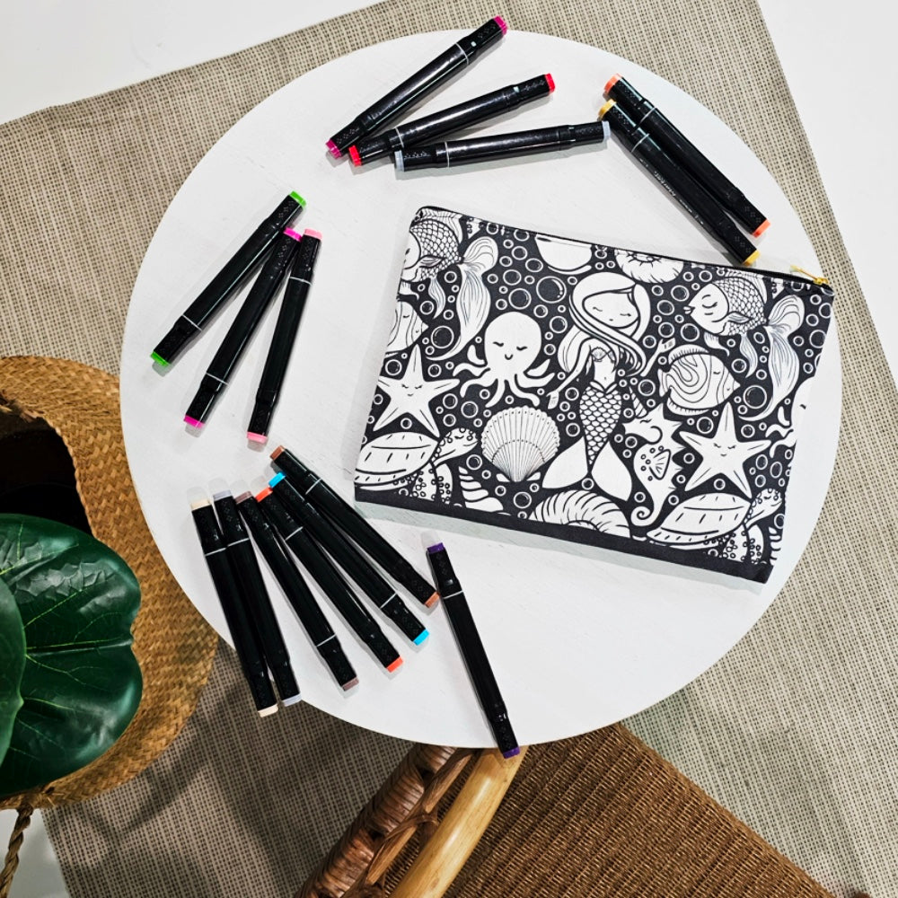 Color Your Own Pouch - 2.0 - 18 designs to choose from!