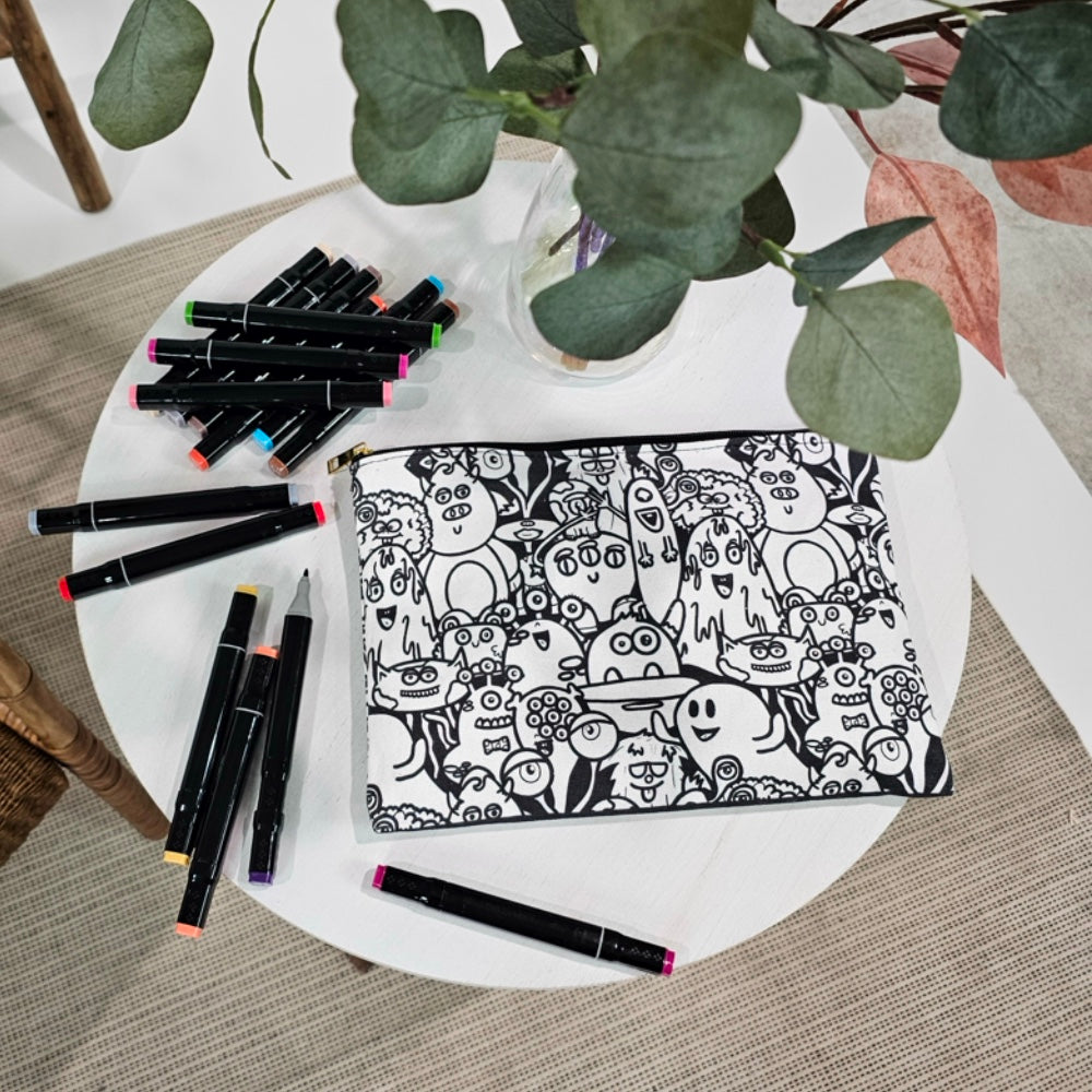 Color Your Own Pouch - 2.0 - 18 designs to choose from!