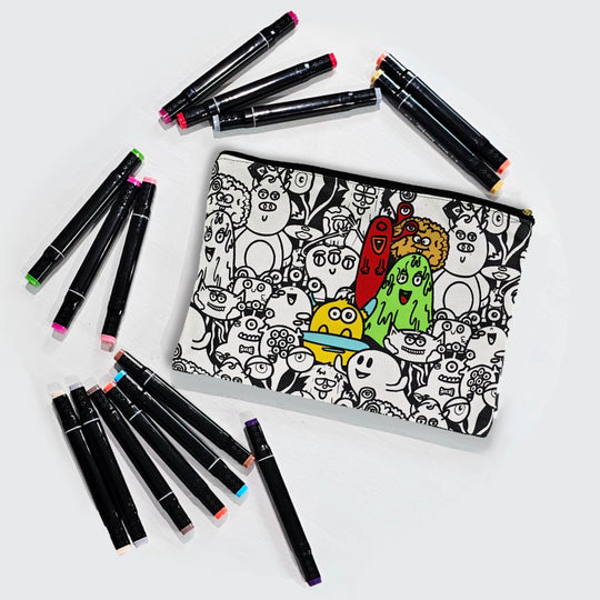 Color Your Own Pouch - 2.0 - 18 designs to choose from!