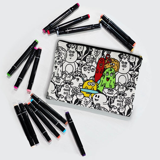 Silly Monster Color Your Own Pouch - 2.0