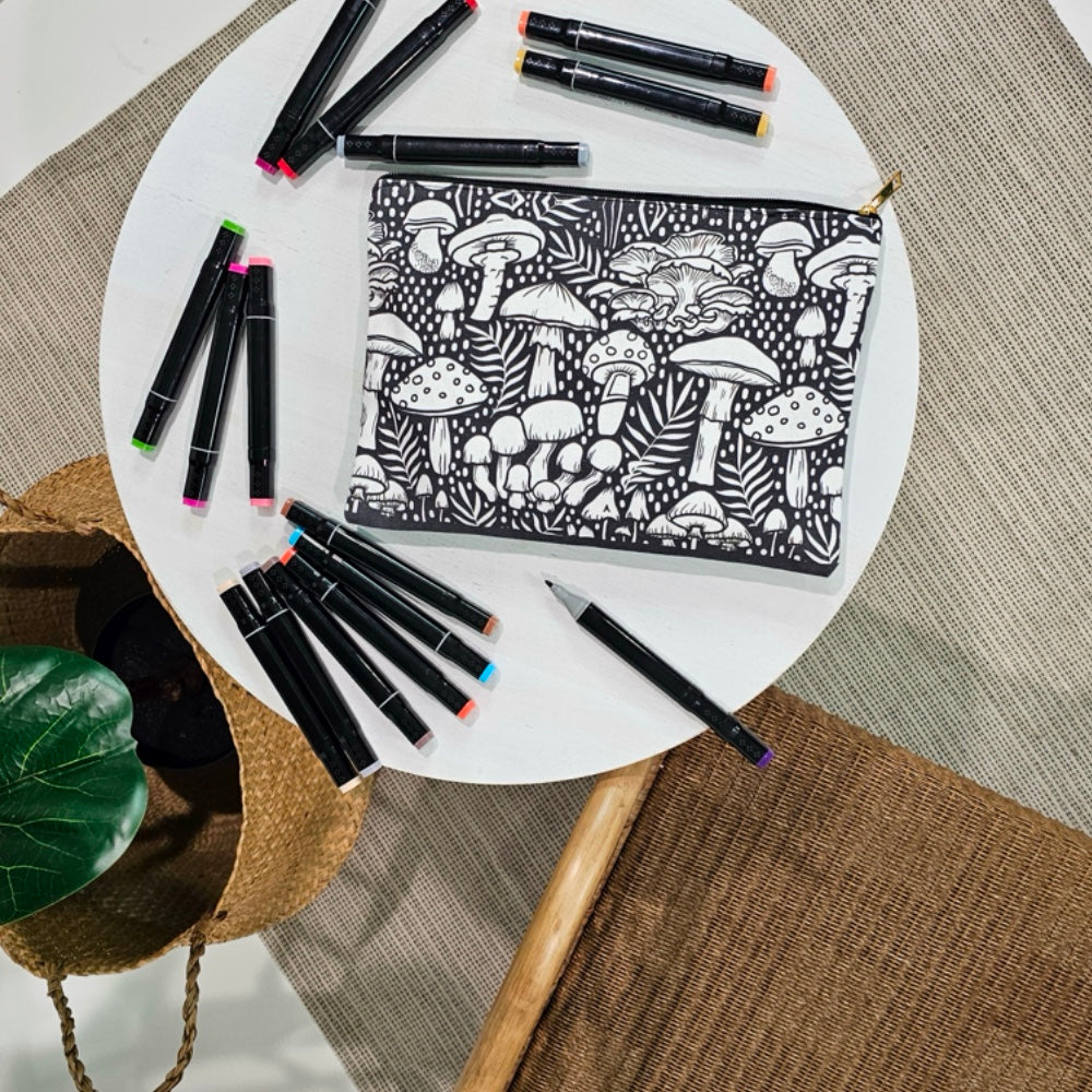 Color Your Own Pouch - 2.0 - 18 designs to choose from!