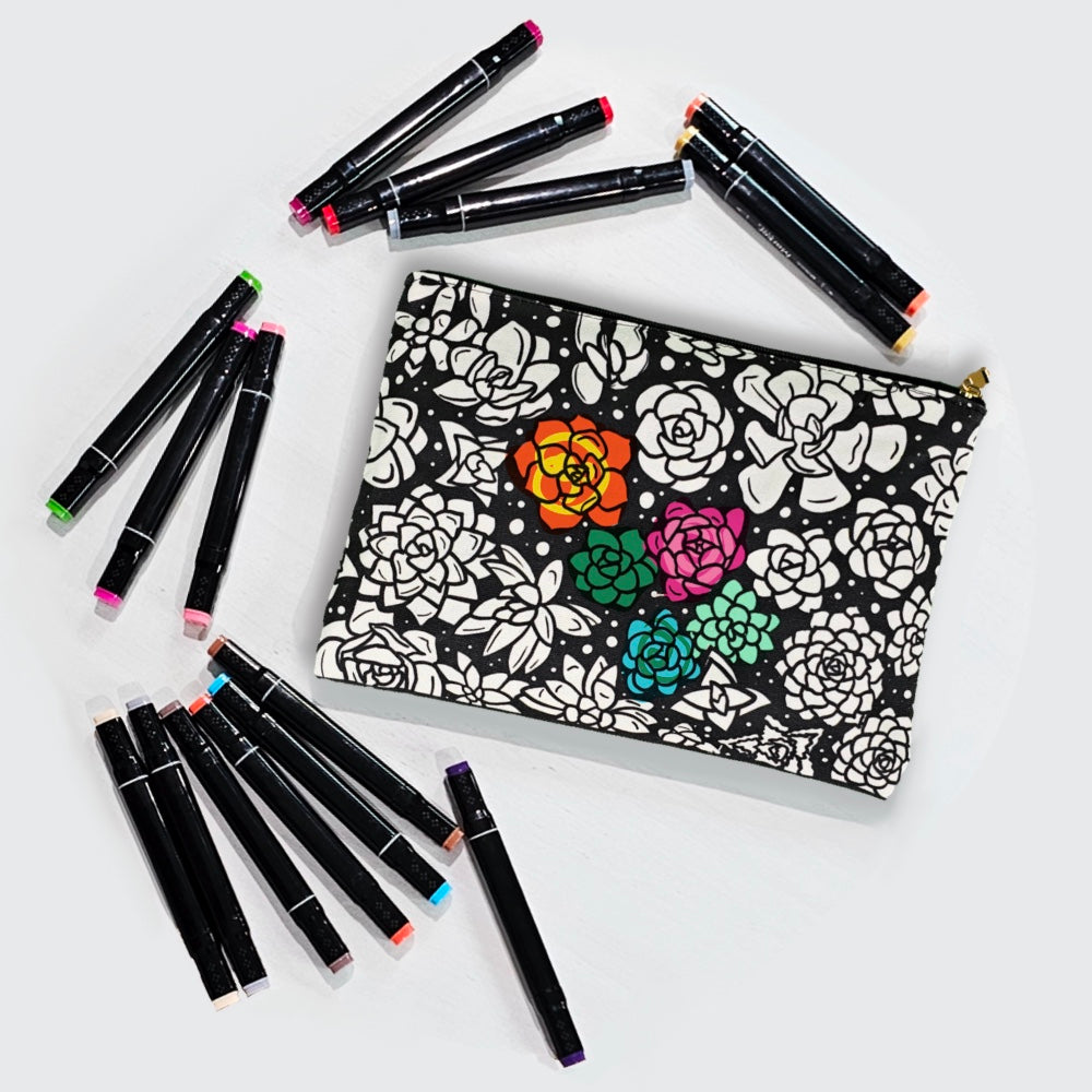 Color Your Own Pouch - 2.0 - 18 designs to choose from!