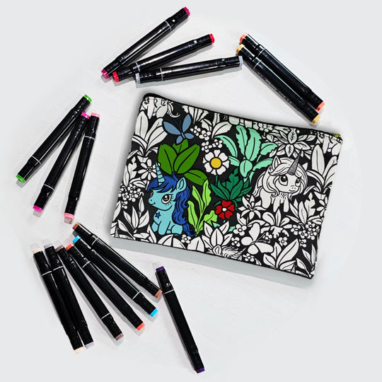 Color Your Own Pouch - 2.0 - 18 designs to choose from!