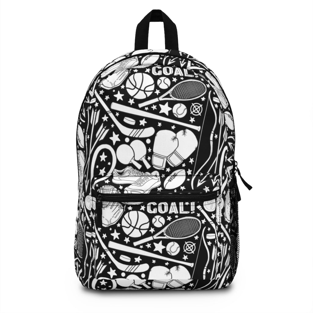 Graffiti Black Spaceman Backpack