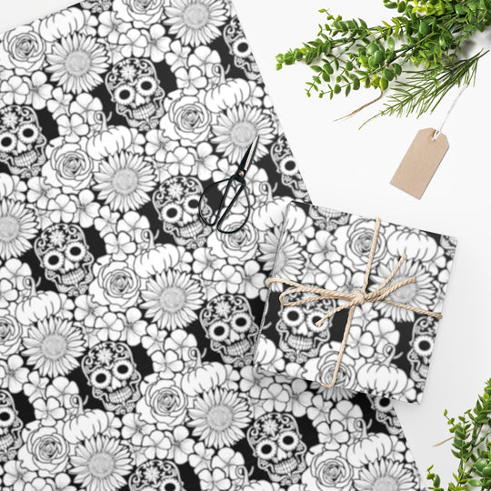 **ONLINE EXCLUSIVE** Sugar Skull Halloween Wrapping Paper