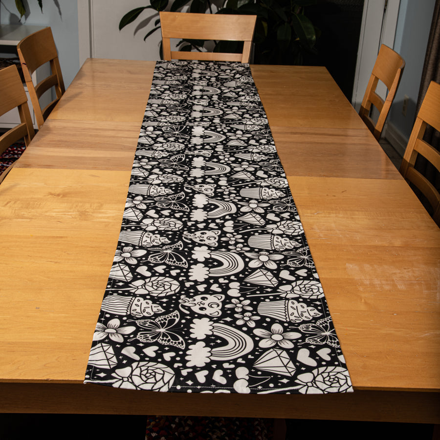 Happy Doodle Color-Your-Own Table Runner