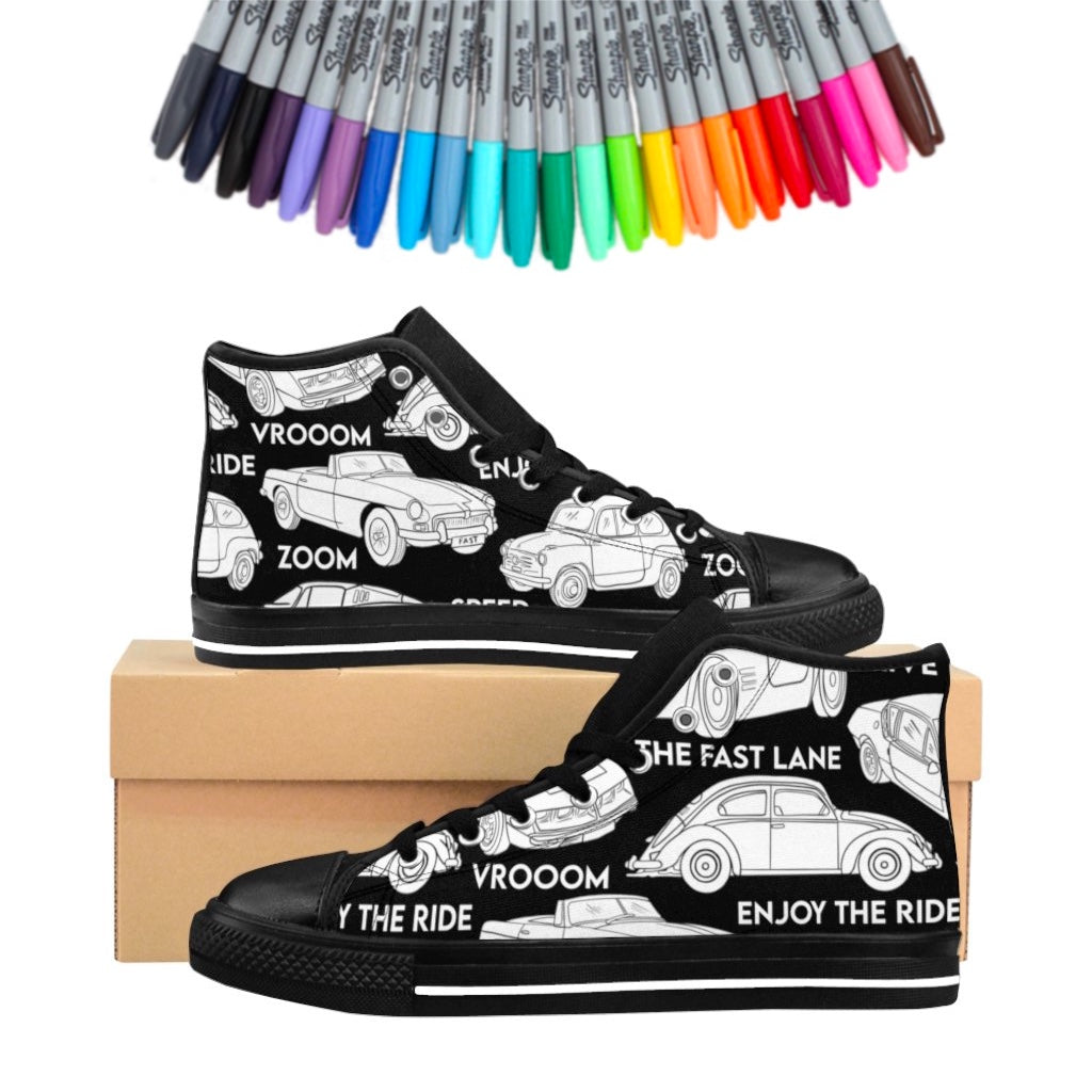 *ONLINE EXCLUSIVE* Cool Cars Women's High-tops
