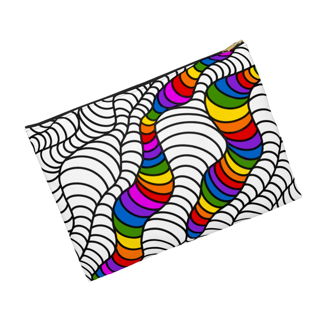 Abstract Lines Color Your Own Pouch