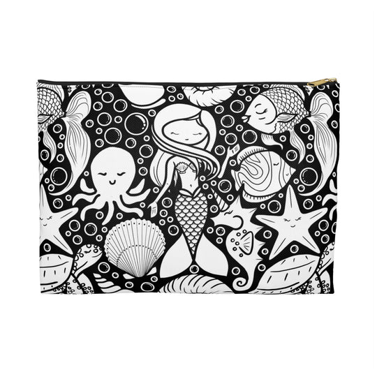 Dreamy Mermaid Color Your Own Pouch