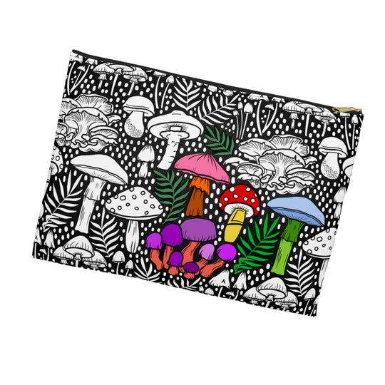Mushrooms Color Your Own Pouch