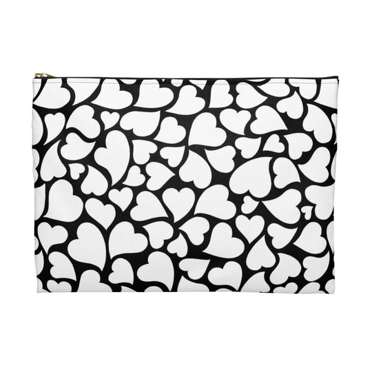 Whimsical Hearts Color Your Own Pouch